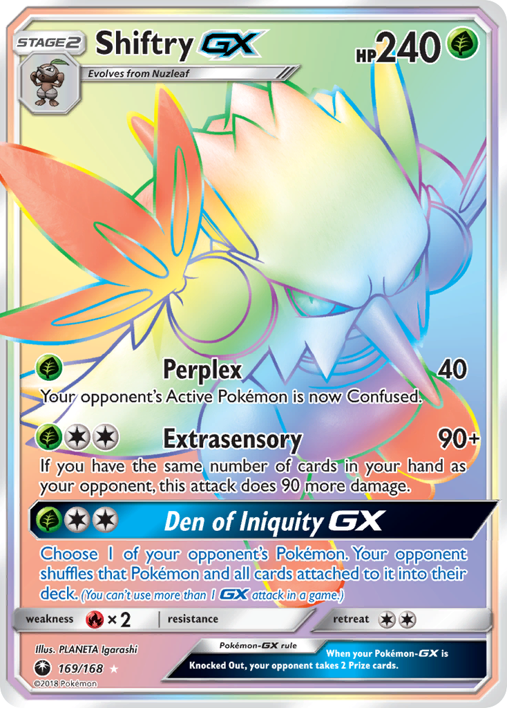 Shiftry GX (169/168) [Sun & Moon: Celestial Storm] | Exor Games New Glasgow