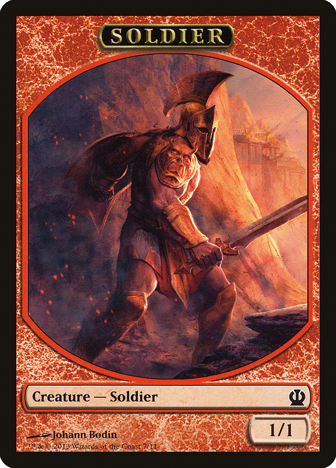 Soldier (7/11) [Theros Tokens] | Exor Games New Glasgow