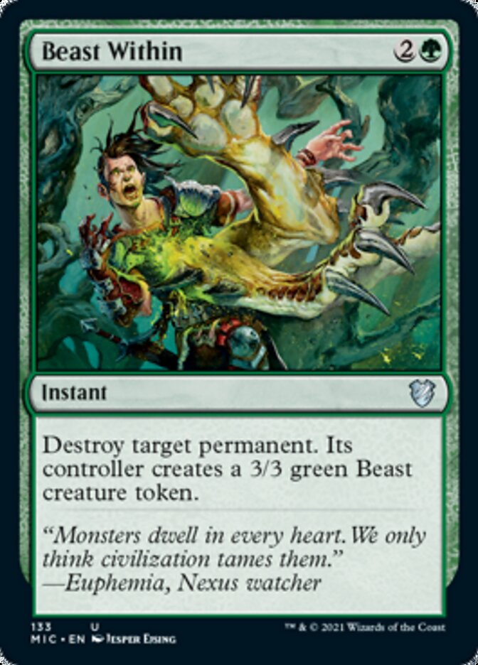 Beast Within [Innistrad: Midnight Hunt Commander] | Exor Games New Glasgow