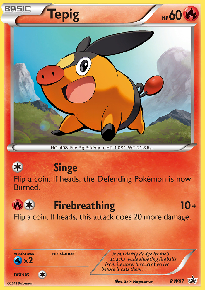 Tepig (BW07) [Black & White: Black Star Promos] | Exor Games New Glasgow