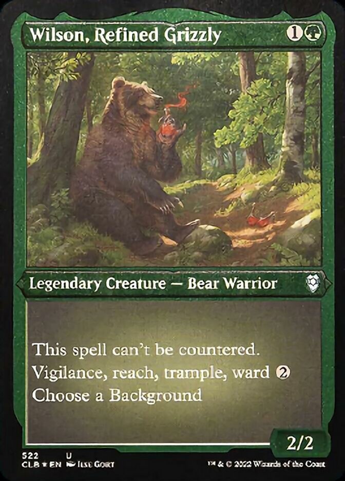 Wilson, Refined Grizzly (Foil Etched) [Commander Legends: Battle for Baldur's Gate] | Exor Games New Glasgow