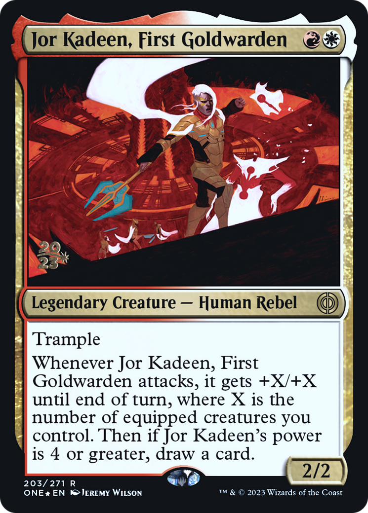 Jor Kadeen, First Goldwarden [Phyrexia: All Will Be One Prerelease Promos] | Exor Games New Glasgow