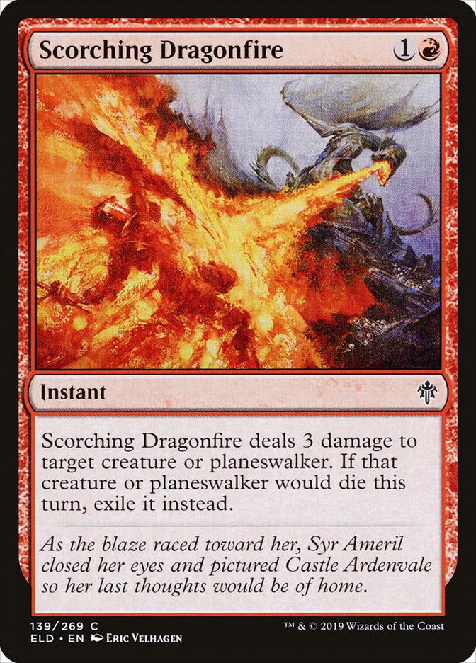 Scorching Dragonfire [Throne of Eldraine] | Exor Games New Glasgow