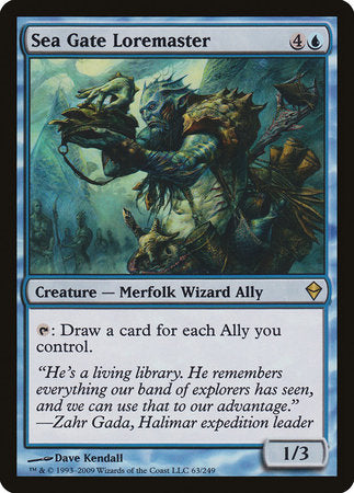 Sea Gate Loremaster [Zendikar] | Exor Games New Glasgow