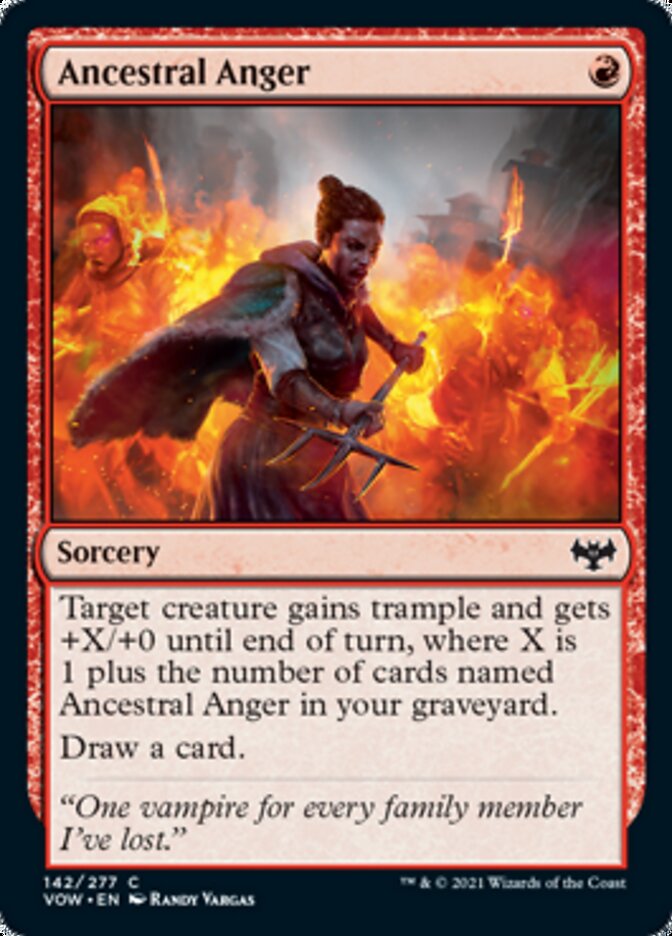 Ancestral Anger [Innistrad: Crimson Vow] | Exor Games New Glasgow