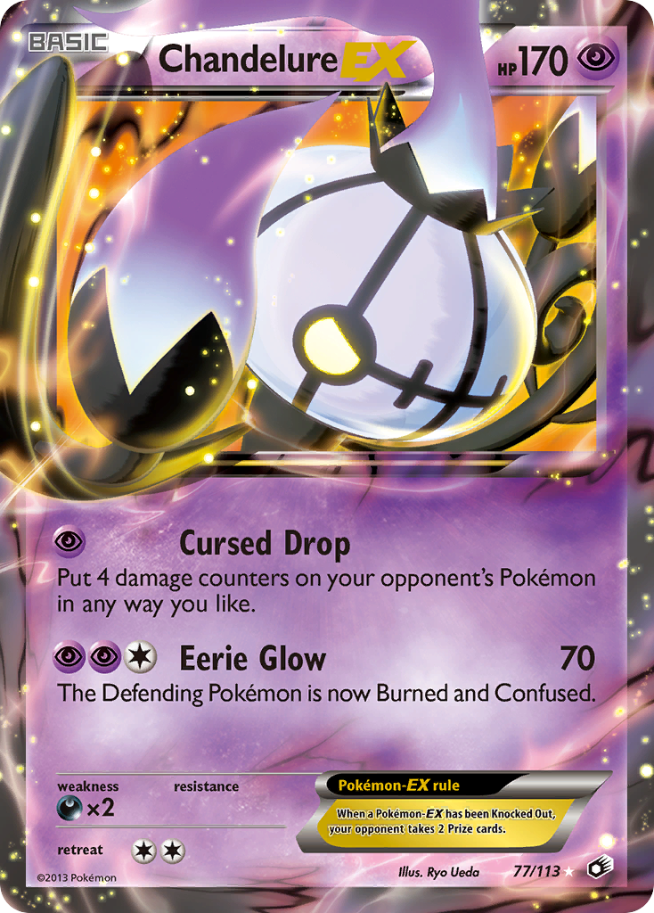 Chandelure EX (77/113) [Black & White: Legendary Treasures] | Exor Games New Glasgow