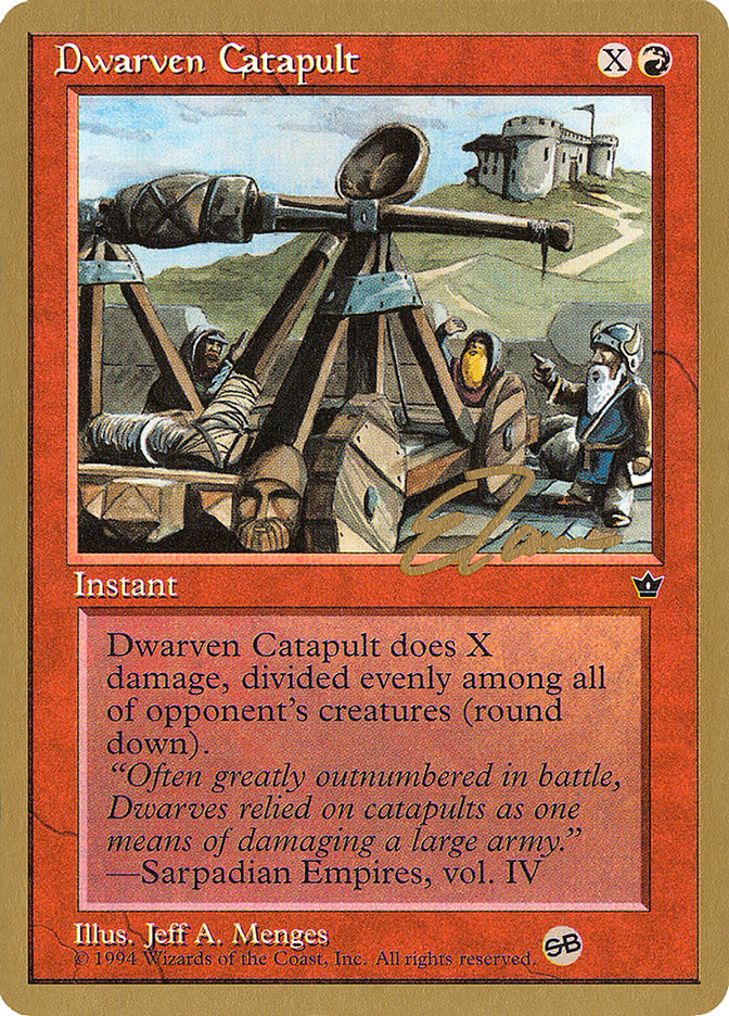 Dwarven Catapult (Eric Tam) (SB) [Pro Tour Collector Set] | Exor Games New Glasgow