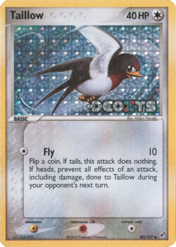 Taillow (80/107) (Stamped) [EX: Deoxys] | Exor Games New Glasgow