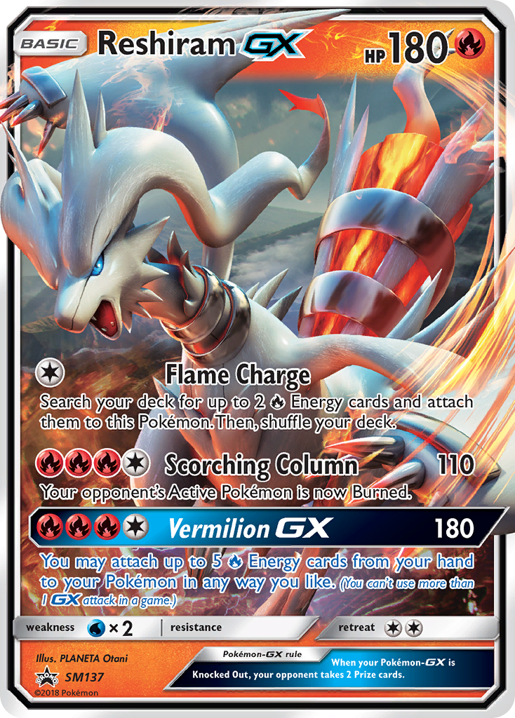 Reshiram GX (SM137) [Sun & Moon: Black Star Promos] | Exor Games New Glasgow