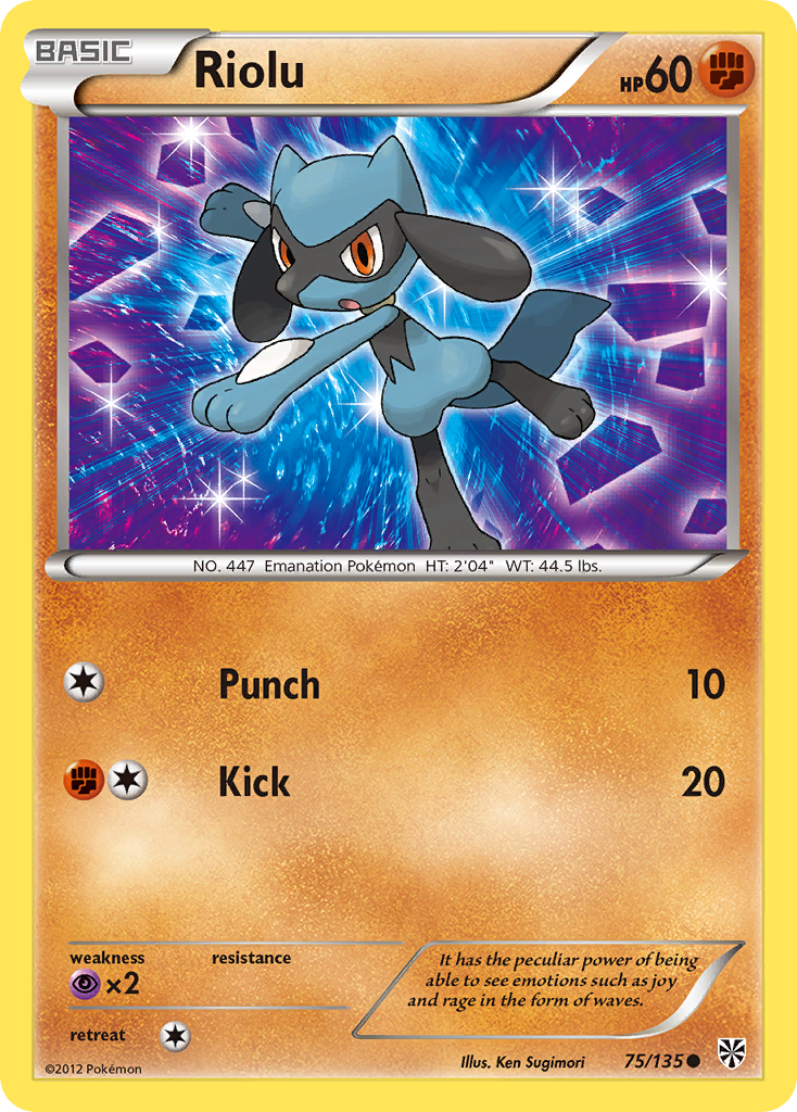 Riolu (75/135) [Black & White: Plasma Storm] | Exor Games New Glasgow