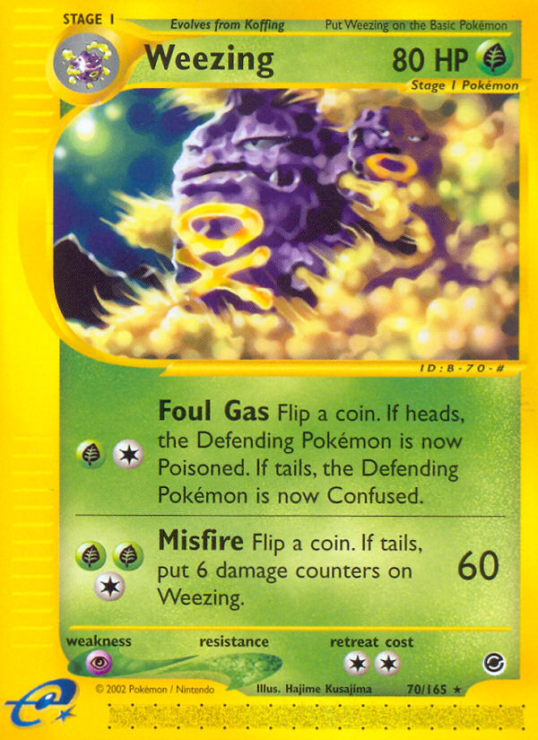 Weezing (70/165) [Expedition: Base Set] | Exor Games New Glasgow