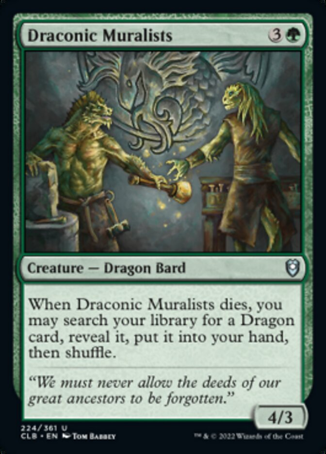 Draconic Muralists [Commander Legends: Battle for Baldur's Gate] | Exor Games New Glasgow