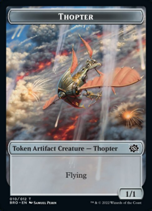 Powerstone // Thopter Double-Sided Token [The Brothers' War Tokens] | Exor Games New Glasgow