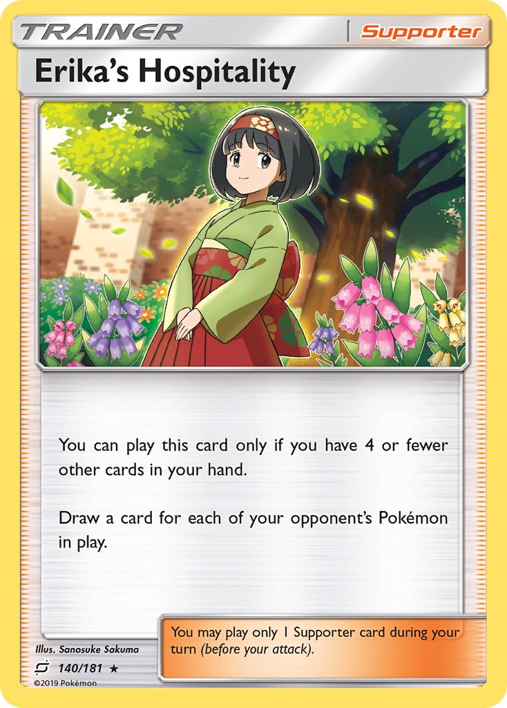 Erika's Hospitality (140/181) (Theme Deck Exclusive) [Sun & Moon: Team Up] | Exor Games New Glasgow