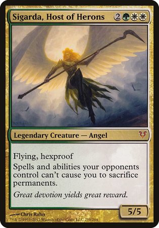 Sigarda, Host of Herons (Oversized) [Open the Helvault] | Exor Games New Glasgow