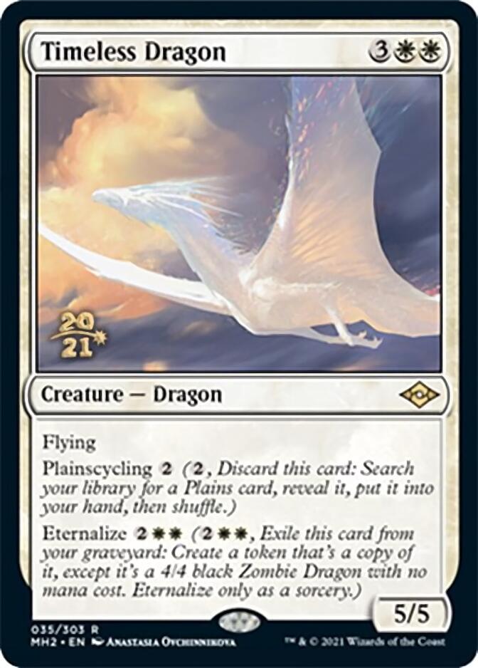 Timeless Dragon [Modern Horizons 2 Prerelease Promos] | Exor Games New Glasgow