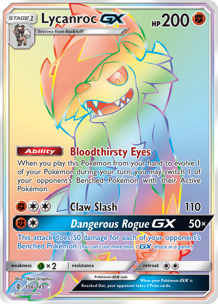 Lycanroc GX (156/145) [Sun & Moon: Guardians Rising] | Exor Games New Glasgow