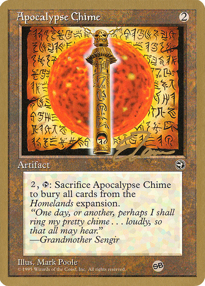 Apocalypse Chime (Eric Tam) (SB) [Pro Tour Collector Set] | Exor Games New Glasgow