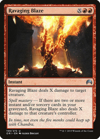 Ravaging Blaze [Magic Origins] | Exor Games New Glasgow