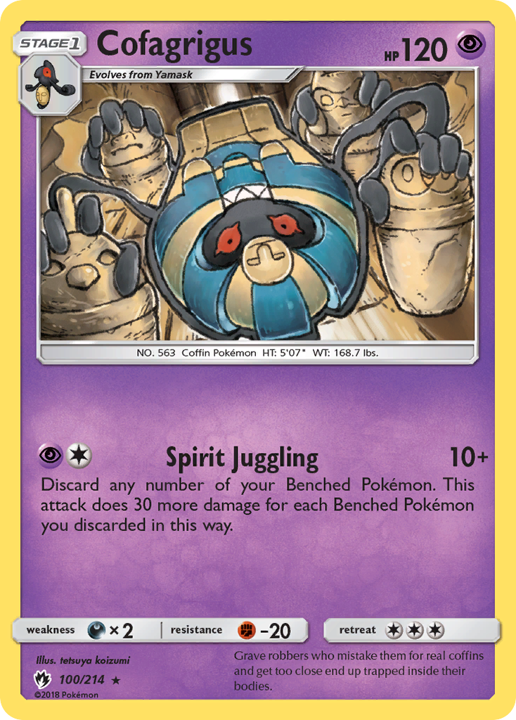 Cofagrigus (100/214) [Sun & Moon: Lost Thunder] | Exor Games New Glasgow