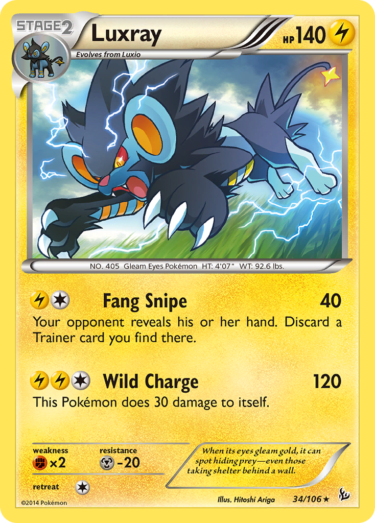 Luxray (34/106) [XY: Flashfire] | Exor Games New Glasgow