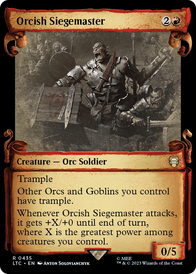 Orcish Siegemaster [The Lord of the Rings: Tales of Middle-Earth Commander Showcase Scrolls] | Exor Games New Glasgow