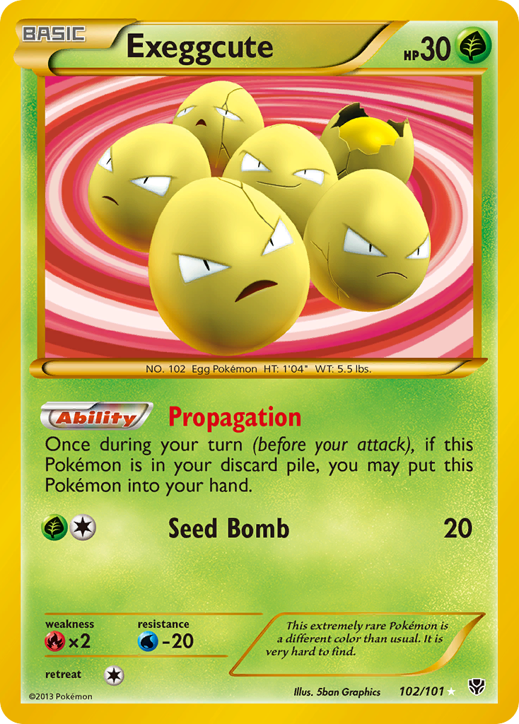 Exeggcute (102/101) [Black & White: Plasma Blast] | Exor Games New Glasgow