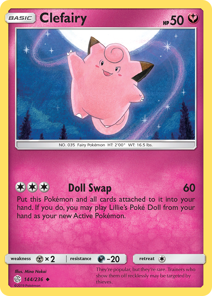 Clefairy (144/236) [Sun & Moon: Cosmic Eclipse] | Exor Games New Glasgow