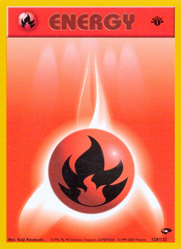 Fire Energy (128/132) [Gym Challenge 1st Edition] | Exor Games New Glasgow