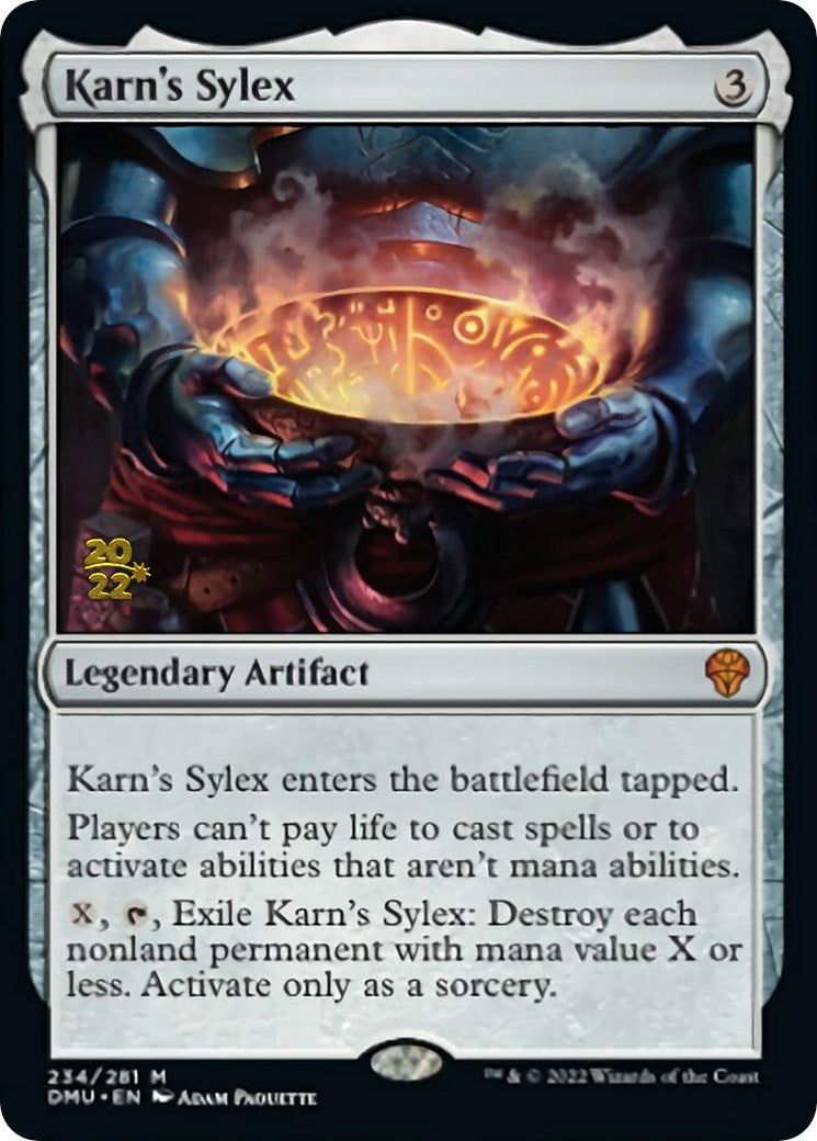 Karn's Sylex [Dominaria United Prerelease Promos] | Exor Games New Glasgow