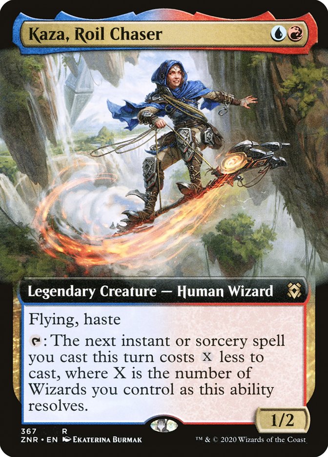 Kaza, Roil Chaser (Extended Art) [Zendikar Rising] | Exor Games New Glasgow