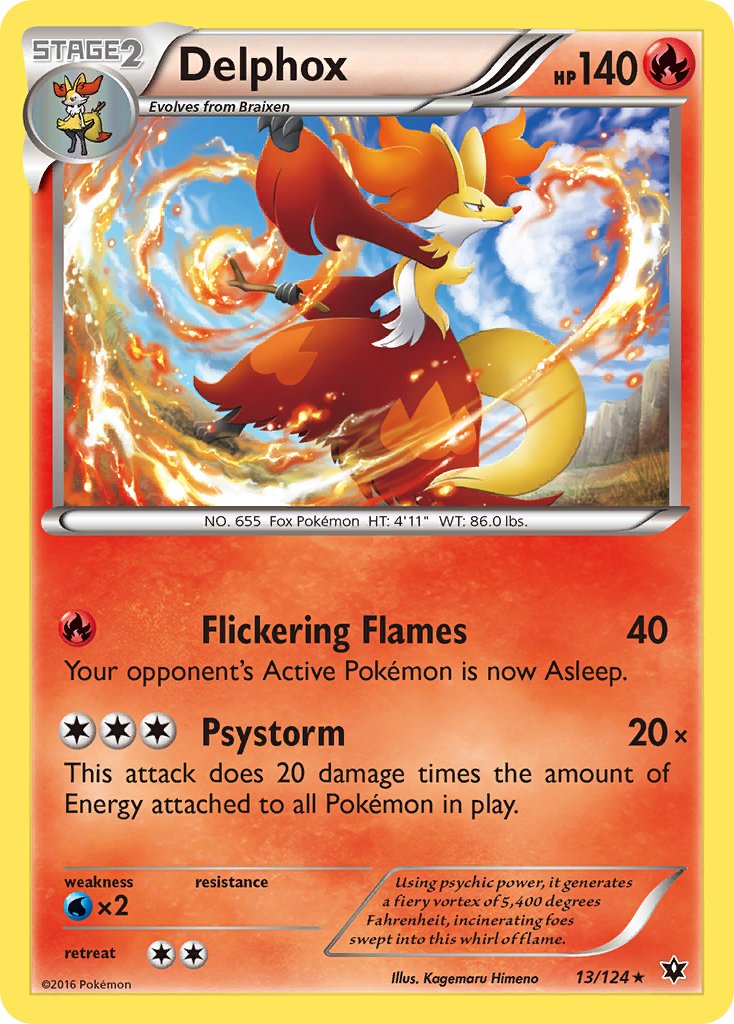 Delphox (13/124) (Theme Deck Exclusive) [XY: Fates Collide] | Exor Games New Glasgow