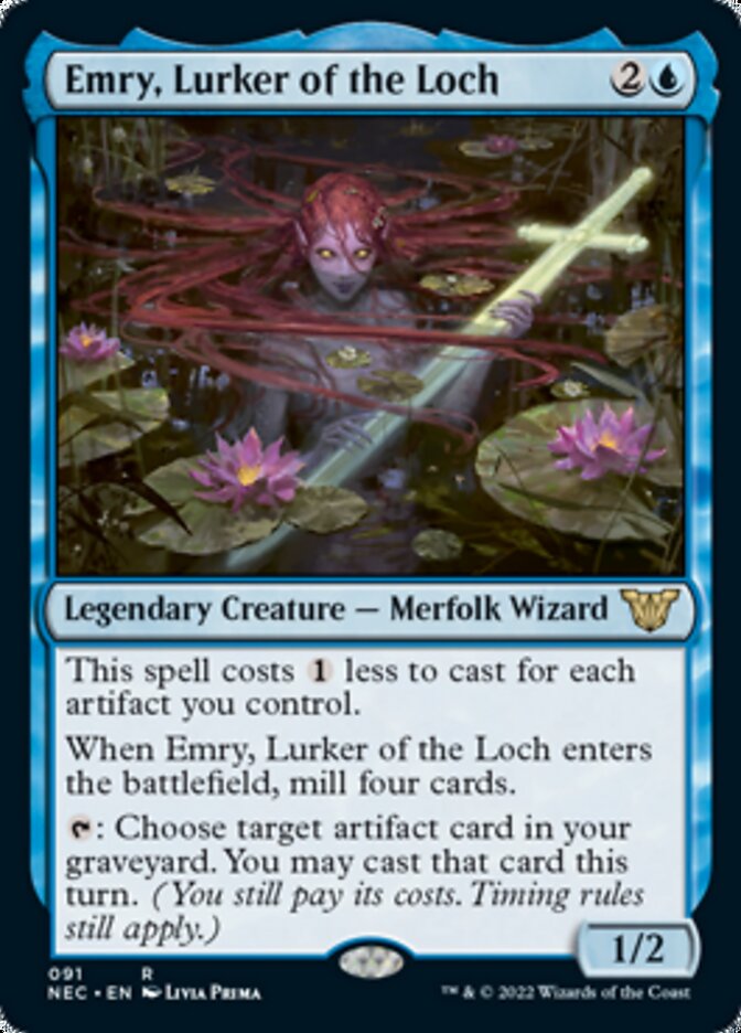 Emry, Lurker of the Loch [Kamigawa: Neon Dynasty Commander] | Exor Games New Glasgow