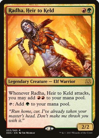 Radha, Heir to Keld [Duel Decks: Mind vs. Might] | Exor Games New Glasgow