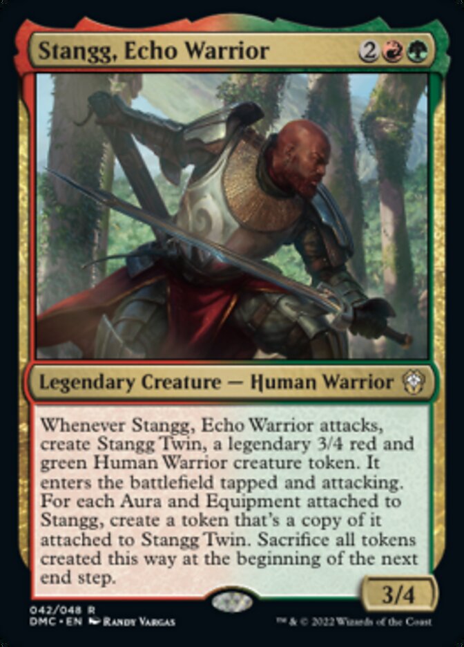 Stangg, Echo Warrior [Dominaria United Commander] | Exor Games New Glasgow