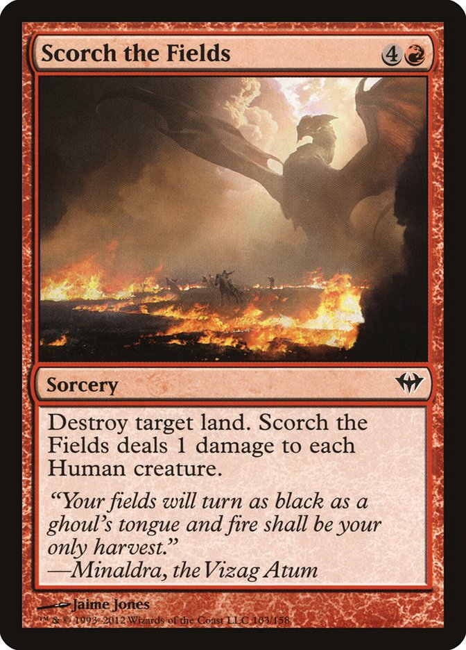 Scorch the Fields [Dark Ascension] | Exor Games New Glasgow