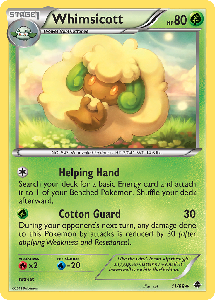 Whimsicott (11/98) [Black & White: Emerging Powers] | Exor Games New Glasgow