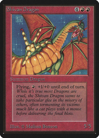 Shivan Dragon [Limited Edition Beta] | Exor Games New Glasgow