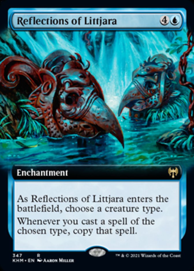 Reflections of Littjara (Extended Art) [Kaldheim] | Exor Games New Glasgow