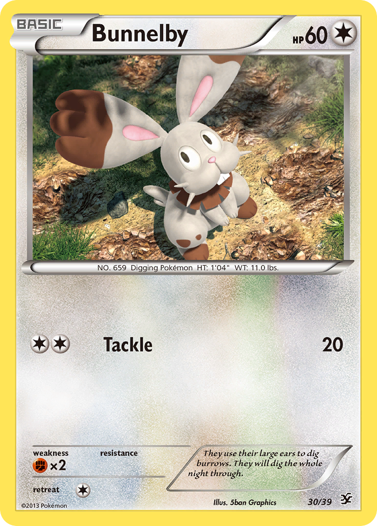 Bunnelby (30/39) [XY: Kalos Starter Set] | Exor Games New Glasgow