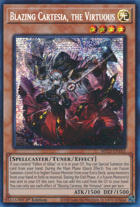 Blazing Cartesia, the Virtuous [MP23-EN162] Prismatic Secret Rare | Exor Games New Glasgow