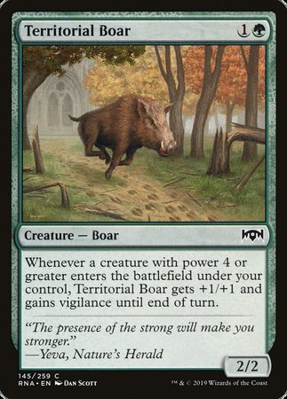 Territorial Boar [Ravnica Allegiance] | Exor Games New Glasgow