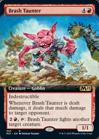 Brash Taunter (Extended Art) [Core Set 2021] | Exor Games New Glasgow