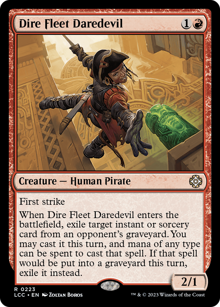 Dire Fleet Daredevil [The Lost Caverns of Ixalan Commander] | Exor Games New Glasgow