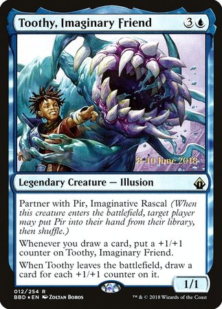 Toothy, Imaginary Friend [Battlebond Promos] | Exor Games New Glasgow