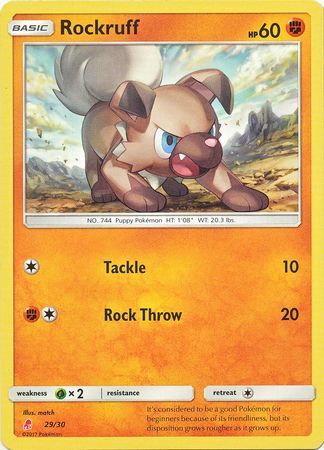 Rockruff (29/30) [Sun & Moon: Trainer Kit - Lycanroc] | Exor Games New Glasgow