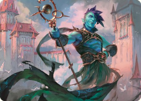 Haughty Djinn Art Card [Dominaria United Art Series] | Exor Games New Glasgow