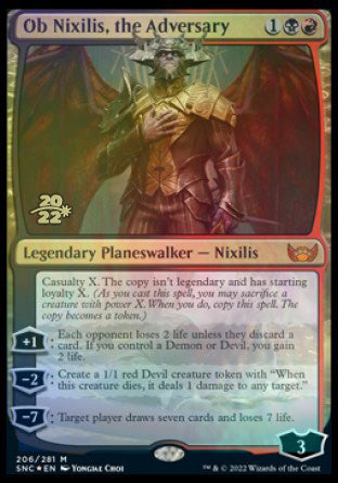 Ob Nixilis, the Adversary [Streets of New Capenna Prerelease Promos] | Exor Games New Glasgow