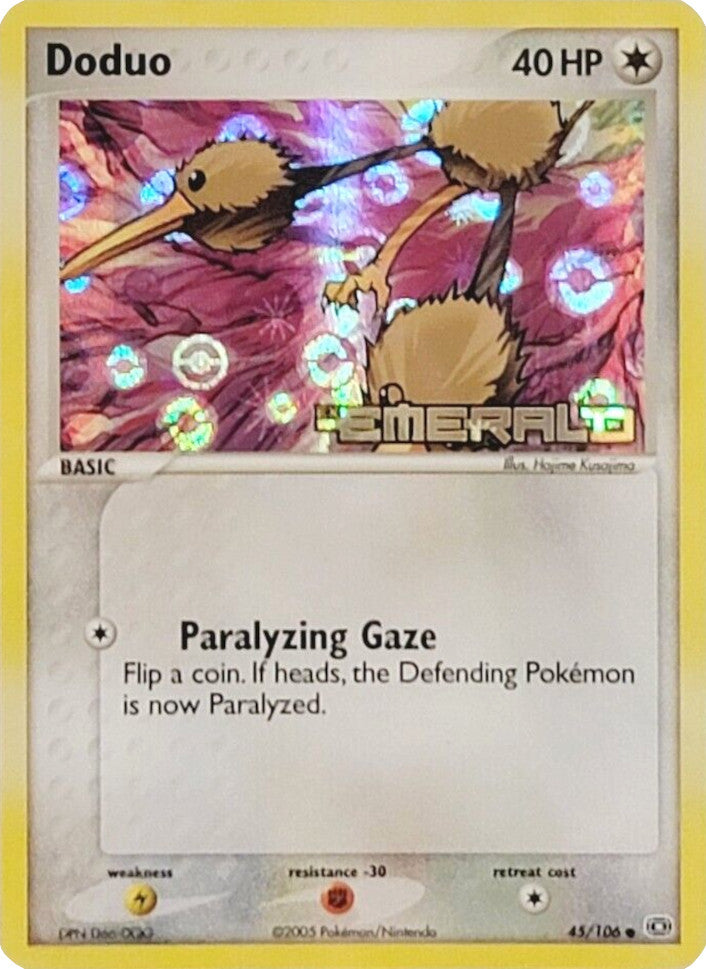 Doduo (45/106) (Stamped) [EX: Emerald] | Exor Games New Glasgow