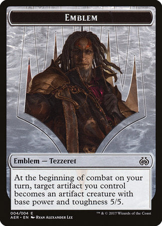 Emblem - Tezzeret the Schemer [Aether Revolt Tokens] | Exor Games New Glasgow